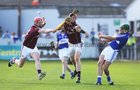 Galway v Laois Leinster Senior Hurling Championship semi final at O'Connor Park, Tullamore.<br />
Galway's Joe Canning and Jonathan Glynn