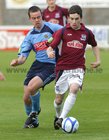 Galway United v UCD Airtricity Premier League game at Terryland Park.<br />
Galway Karl Moore Walsh and UCD's Robbie Benson