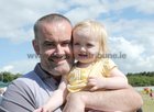 <br />
Paschal Flaherty with his daughter Sophie, at the Mhuirlinne Family Day