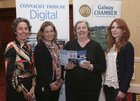Orla Murray, Orla Murray Financial Services, Gearoidin Hynes, Gaillimh Le Gaeilge Emer Murray, Goyas, and Jane Mulholland, Connemara Fine Foods, at the ‘Getting Your Brand To Work’ marketing seminar at the Ardilaun Hotel.<br />

