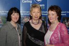 Bernie Kavanagh, Castlebar, Eilish Smith, Board Chairperson, and Mary Savage, Board member, at the National Carers conference dinner at the Radisson Blu Hotel