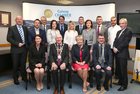 Pictured at the launch of the eighth Galway Chamber Business Awards were, standing from left: Brian Sheridan Port of Galway, Kieran Shrahan, Vhi, Joe O’Neill Galway City Council, Niamh Costello, Galway Technology Centre, Cllr. Niall McNelis, Maeve Joyce, Galway Chamber, Evin Cusack, AIB Bank, Mary Ryan, WestBIC, Sean Farrell, Bank of Ireland, Donnacha Cahill, Sculptor, and David Hickey, Galway City Tribune and Connacht Tribune. Seated: Mary Considine, Shannon Airport, Mayor of Galway, Cllr. Noel Larkin, Carmel Brennan, Judging Panel, and Conor O'Dowd, President of Galway Chamber.