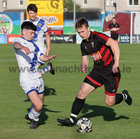 Craughwell United v Corofin United Championship Cup Final at Eamonn Deacy Park.<br />
Darragh Silke, Corofin United and Darragh O'Connor, Craughwell United<br />
<br />
