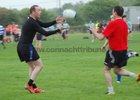 Action from week 3 of Tag Rugby at Corinthians<br />
<br />
Paddy Carter of Merit Metoers in their match against Randomers