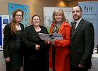 Sarah Kemple, Kemple Gormley Solicitors, Laura-Anne Murphy, Events Manager, Menlo Park Hotel, Mary Lane Heneghan, Cystic Fibrosis Galway, and John O'Connell, Menlo Park Hotel, at Gradam Sheosaimh Uí Ógartaigh 2015 Tráthnóna Eolais/Information Evening at the Menlo Park Hotel.