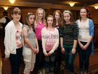Students Laoise Ni Ghriofa, Saoirse Ffrench, Jessica Hill, Eadaoin Kennedy, Claire Baxter, Chloe Redmond and Sarah Thompson at Who Wants To Be a Thousandaire in aid of the "Jes" Secondary School at the Ardilaun Hotel.