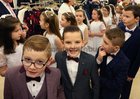 Young models awaiting their turn to go on the catwalk during Anthony Ryans annual Communion Wear in-store Fashion Show.