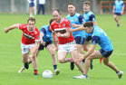 Clifden v St Brendan’s Intermediate Football Championship game at Pearse Stadium.<br />
Conall Joyce and  Marty Conneely, Clifden and Sean Loftus, St Brendan’s
