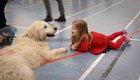Caeleen Keogh (3) from Moycullen at the MADRA Adoption Day in the sportshall at GMIT.