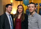 Pictured at a reception in The Huntsman to announce details of the Galway Musical Society's poduction of Evita were Declan Gardiner, Choreographer, Heather Doyle who plays the Mistress and Shane Kelly who will play the part of Che. The musical takes place in the Town Hall Theatre from Tuesday March 25 to Saturday March 29