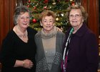 Nora Molloy, Carmel Hynes and Nonie Cosgrove at the Bushypark Senior Citizens Christmas dinner party at the Westwood House Hotel.