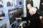 <br />
Lt Col (Retired}) Ned Cusack, Moyculln, at his hundred Birthday Party, at Dun Ui Mhaoiliosa Renmore , with Lt Col Frank Flanner OC !Cn Cois picking himself out in a picture in the museum at the Barracks   