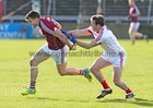 Galway v Cork Allianz Football League Division 2 Round 1 game at the Pearse Stadium.<br />
Galway's Damien Comer and Cork's James Loughrey
