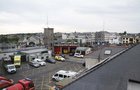 A view of the Fire Station and City from the Piscatorial School Claddagh Quay. 
