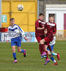 Galway League v Waterford League Under 13 SFAI Inter League quarter-final at Eamonn Deacy Park.<br />
Galway’s Fionn Duffy (left) and Liam Carberry 