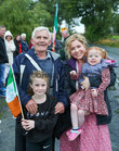 Justine O’Kane with her daughter Avelina Greaney, niece Rebecca O’Kane and Billy O’Kane, uncle, at Caraun during the homecoming celebrations for Cillín Greene.