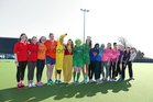 Pictured at the start of the Dominican College Fun Run and Walk for Saving Grace were Sorcha Cahill, Jessica Mc Cann, Mairead Bell, Emily Browne, Emma O Connor, Beth Maloney ,Ciara Lynagh, Shauna Fox, Etornam Glavee, Sarah El Hadi, Nicole Totman and Mona Benaissa, teachers Aileen Kelly Kelly and Louise O'Callaghan, and Shaun Berne, Sky Living for Sports.