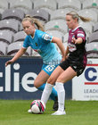 Galway WFC v Peamount  United at Eamonn Deacy Park.<br />
Ruth Fahy, Galway WFC and Lauren Kelly, Peamount United