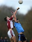 15-02-12:  NUIG's Stephen Guing in action against UUJ's Neil McAdam  .  Sigerson Cup, Quarter final, Dangan, Galway.   Photo: William Geraghty