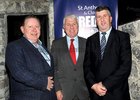 At he launch of the St. Anthony's and Claddagh Credit Union Community Engagement Programme Introducing their Community Partners, at the Druid Theatre, were: Cyril Hyland,  Moyullen Tommy Foy, Renmore and Maurice Power, Moycullen, 