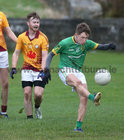 Carna Caiseal/Na Piarsiagh v St Gabriels Under 19C Sweeney Oil County Football final in An Spidéal.<br />
Alan Jennings, St Gabriels and Máirtín Ó Cualáin, Carna Caiseal/Na Piarsiagh 