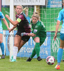 Galway WFC v Peamount  United at Eamonn Deacy Park. <br />
Galway WFC goalkeeper Hannah Walsh and Savannah McCarthy 