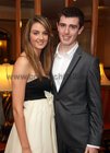 Fiona Murtagh from Moycullen, a member of Galway Rowning Club, and Fionnan Tolan, St. Joseph's College Rowing Club Captain, at St. Joseph's College "The Bish" Rowing Club's celebration dinner at the Ardilaun Hotel.