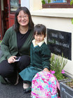 Seline Sun, Clybaun Road, Knocknacarra, with her daughter Yahan Wu after she finished her first day at Scoil Ide, Árd Na Mara, Salthill.