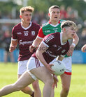 Galway v Mayo All-Ireland minor football final in Hyde Park, Roscommon.<br />
Galway’s Ross Coen and Owen Morgan and Mayo’s Dara Hurley
