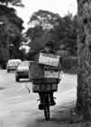 Delivery boy Sean Báille in the 1970s.