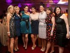 Teresa Kennedy, Catherine Leonard, Avril Donnellan, Laura Kinneen, Dympna Fallon, Claire Dooley and Helen Kelly, all of the Galway Clinic, at the Charity Take Me Out Ball in aid of Cancer Care West at the Salthill Hotel.