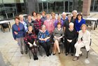  Nurses class of ’62 (55 years) at UHG at re-union dinner in the Radisson Hotel. Seated  Patricia Wynne, Mary Burke, Mary Fitzmaurice and Brigid Mulvanney. Standing Ann Vaughan, Martha McKeon, Mary Irwin, Caitlin Fennell, Sister Angela Hillary, Mary Rattigan, Mary Sexton, Breege Duane, Josephine Tiernan, Sheila Macken, Mary Curley and Mary Clarke. 