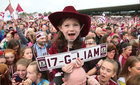Shauna Murray from Headford, Co Galway at the homecoing for the victorious Galway senior and minor All-Ireland teams at the Pearse Stadium in Salthill on Monday evening. Photograph: Joe O'Shaughnessy. 4/9/2017