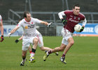Galway v Tyrone Allianz Football League Division 2 game at the Pearse Stadium.<br />
Galway's Fiontain O Curraoin and Justin McMahon, Tyrone