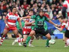 Connacht v Gloucester Heineken Cup Pool 6 game at the Sportsground.<br />
Connacht's Ray Ofisa and Gloucester's Rory Lawson