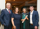 Marie Farrell from Peterswell with her parents Colm and Geraldine Farrell and Patrick Prendergast from Craughwell, after she was conferred with a Bachelor of Business in Event Management with Public Relations, at the GMIT conferring ceremonies in the Galmont Hotel.