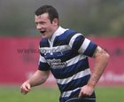 Galway Corinthians RFC v City of Derry RFC at Cloonacauneen.<br />
Bryan Dixon after scoring a try for Corinthians