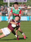 Galway v Mayo All-Ireland minor football final in Hyde Park, Roscommon.<br />
Galway’s Éanna Monaghan and Mayo’s Liam Maloney