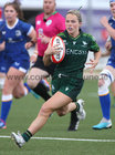 Connacht v Leinster Vodafone Women’s Interprovincial Championship game at the Sportsground.<br />
Connacht's Aoibheann Reilly on her way to pass the ball to Meabh Deely to score Connacht's first try