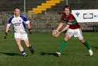 <br />
 St. James, Cathal Walsh,<br />
 and<br />
 Caherlistrane's, Padraig Reilly,<br />
during the County Junior(C) Football Championship Final at Tuam Stadium.<br />

