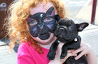 Blaise O'Beirn from Palmyra Park with her pet Harry at the Westend Street Feast on Easter Monday.