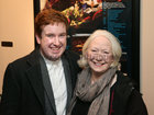 Craig Flaherty, Druid Theatre Company Production Associate, and Druid co-founder and actor Marie Mullen at the celebrations marking  the 20th anniversary of the official re-opening of the Town Hall Theatre.
