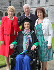 Yvonne Fahy, Headford Road, who was conferred with a Bachelor of Arts, Honours, at NUI Galway, pictured with her father John Fahy, Claregalway, and her aunts Mary Kelly, Loughrea (left) and Teresa Ward, Monivea.