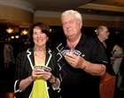 <br />
Anne Killeen, Gort and Billy Winston, Tuam, playing at the Galway 76th Bridge Congress in the Ardilaun Hotel. 