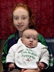 Attending the Official opening of the Astro Turf Pitches at the Liam Mellows Hurling Club, Ballyloughane,<br />
Ava Keleghan with her brother Sean,(10 weeks old).