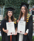 Lorna Kelly, Ballymacward, left, and Tanya Heraty, Westport, who were both conferred with a Postgraduate Diploma in Science In Advanced Biopharmaceutical Science at the GMIT Graduation ceremony in the Galmont Hotel.