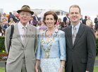 Mayor of Galway, Councillor Hildegarde Naughton and her brother Alan with Tim Naughton, Chairman, Galway Race Committee.