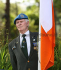 Brendan Conway, Post 30 Galway Flag Officer during the annual wreath laying ceremony for IUNVA post 30 Galway and 60th Anniversary of the Siege of Jadotville in the Memorial Garden of Renmore Barracks.