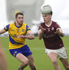 Galway v Roscommon Connacht FBD final at the NUI Galway Connacht GAA Air Dome.<br />
Galway’s Paul Kelly and Roscommon’s Eddie Nolan