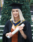 Rachel Hughes, Mackney, Ballinasloe, after she was conferred with a Bachelor of Science (Honours) in Applied Biology and Biopharmaceutical Science, with First Class Honours, at the GMIT Graduation ceremony in the Galmont Hotel.
